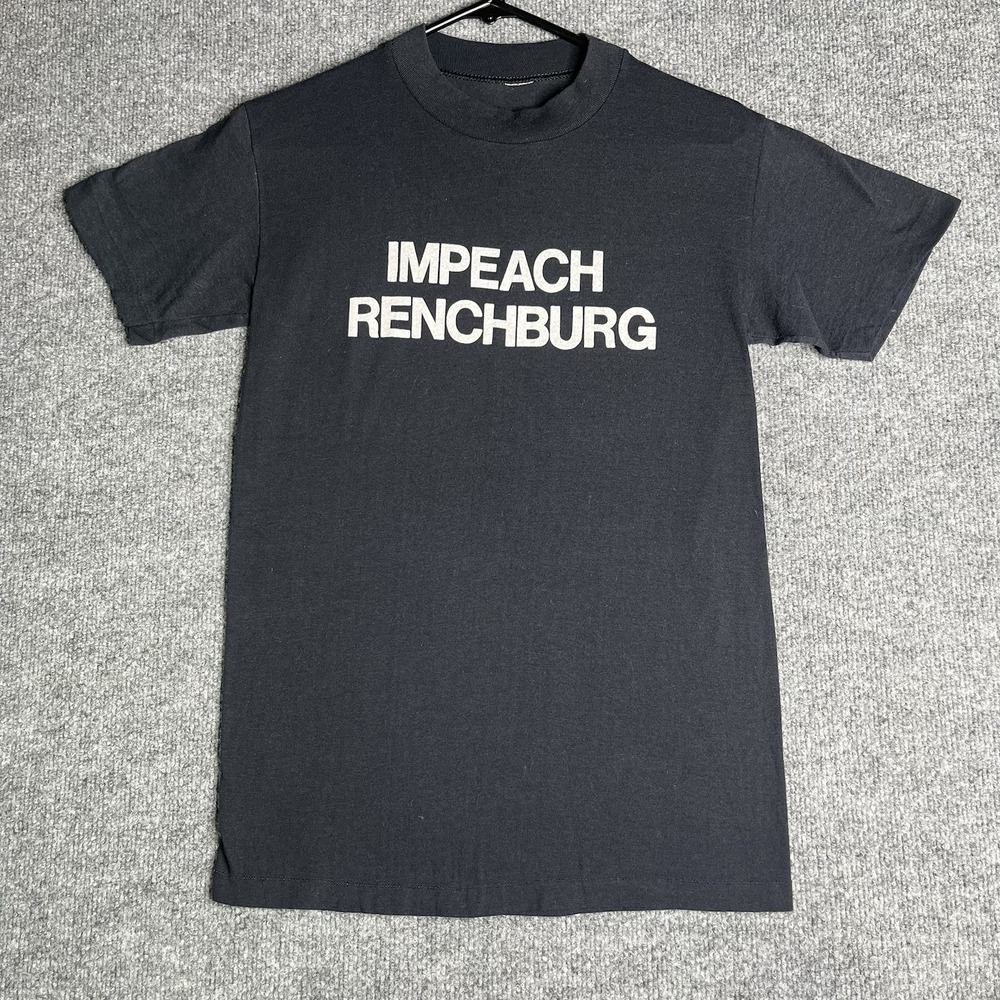 Vintage Impeach Rehnquist Renchburg T-shirt 2 Piece S‎ Single Stitch Rare 70s 80